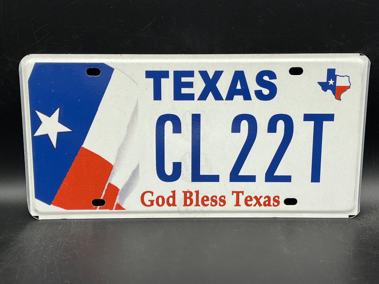 One or More - TEXAS God Bless Texas Flag Graphic License Plate