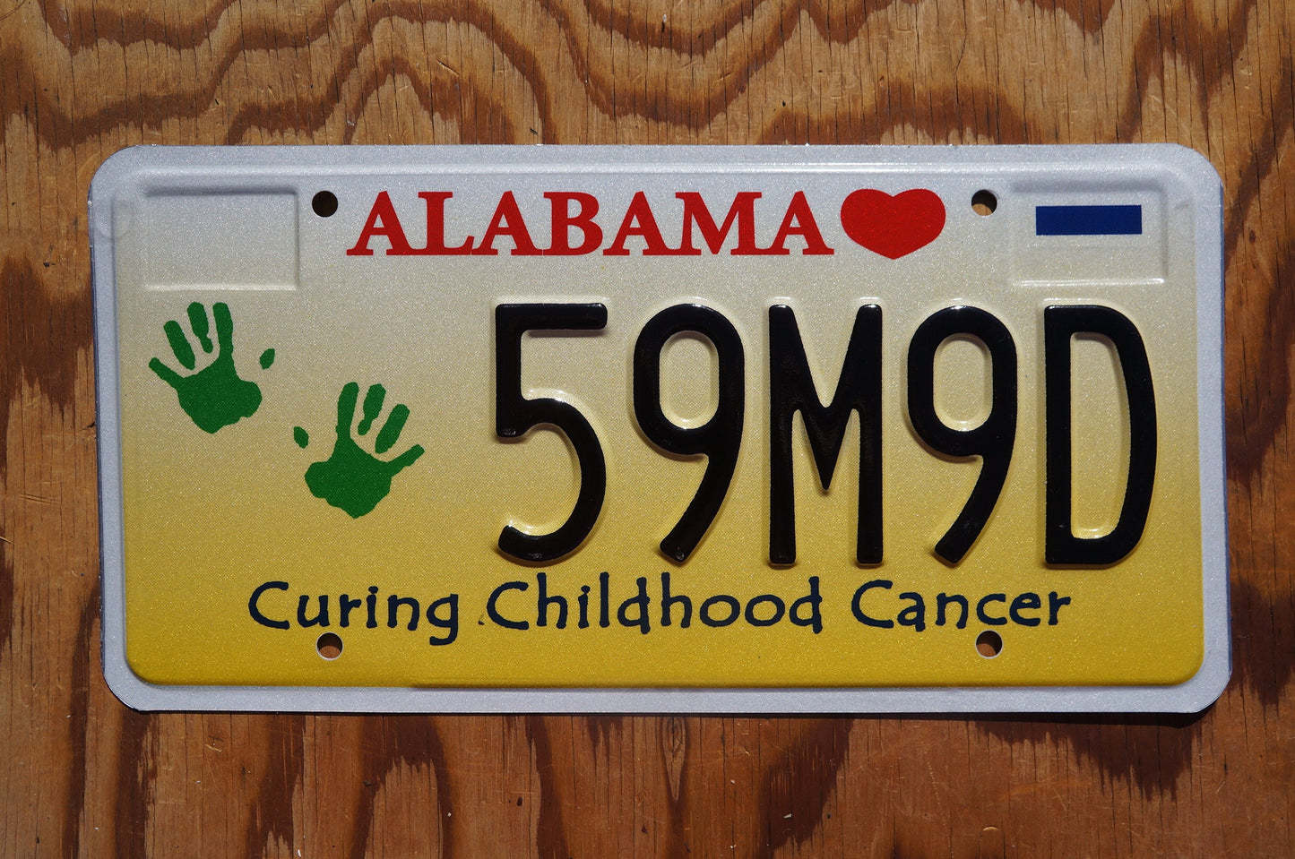 Alabama Curing Childhood Cancer Graphic License Plate