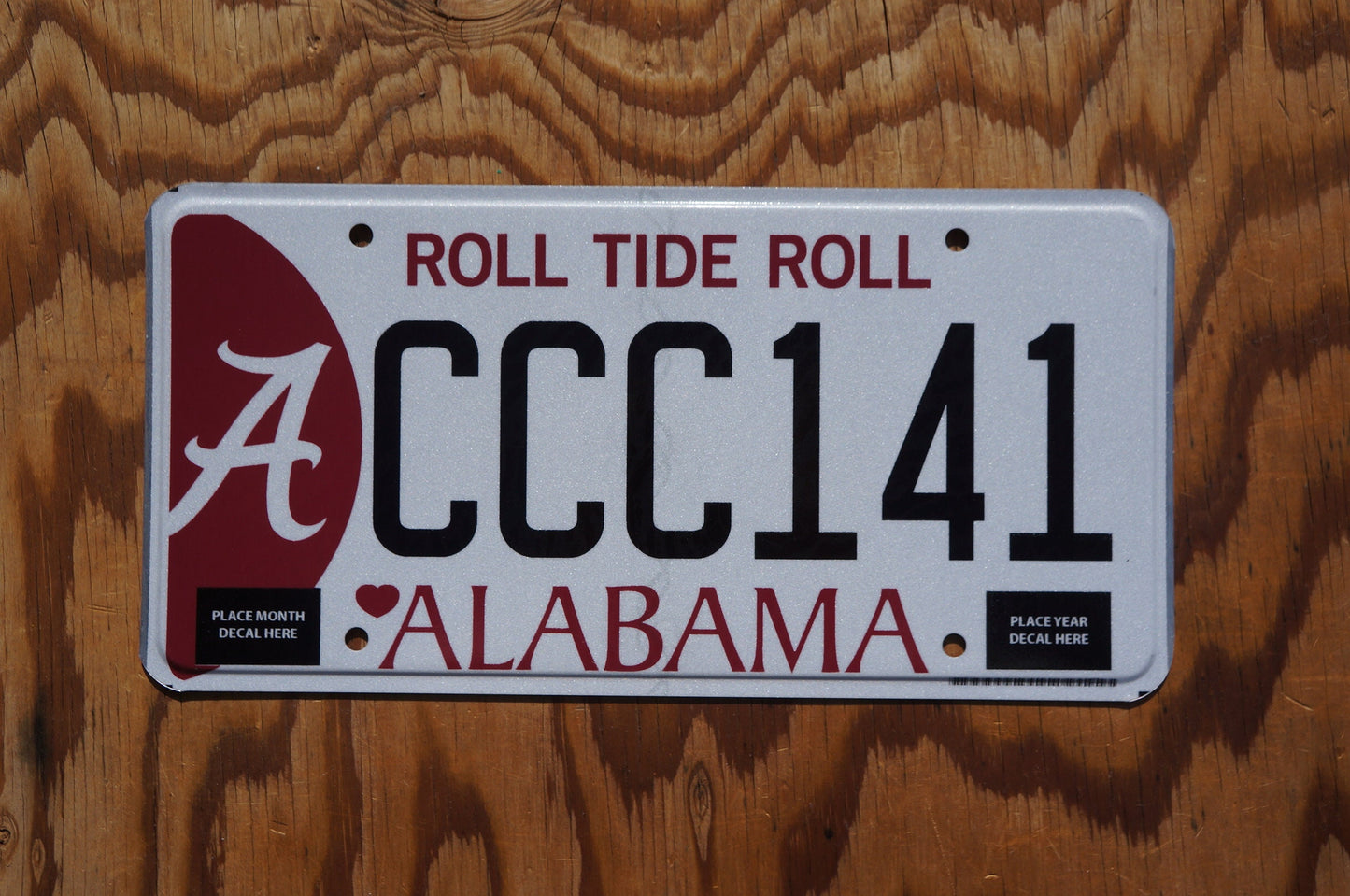 Alabama ROLL TIDE ROLL Graphic License Plate # CCC141