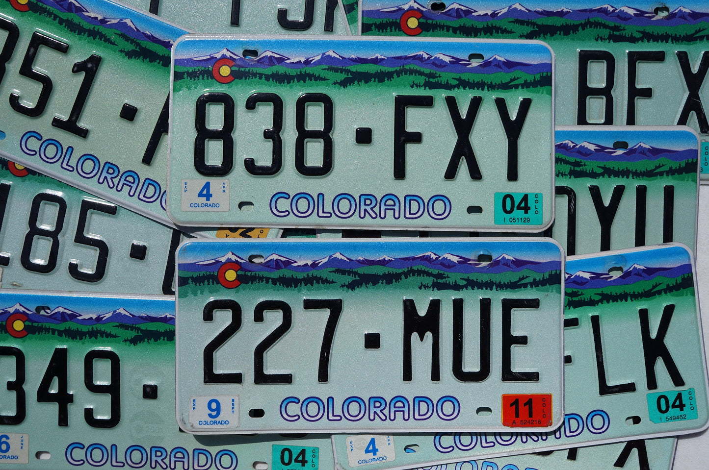 One or More - COLORADO PURPLE MOUNTAINS Truck License Plate