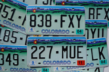 One or More - COLORADO PURPLE MOUNTAINS Truck License Plate