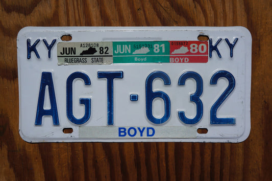 1980 1981 1982 Kentucky Vintage License Plate