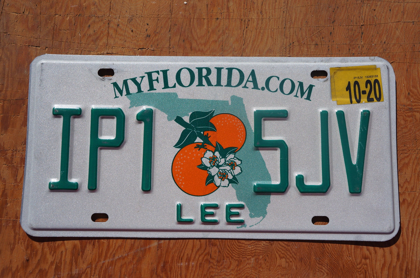 2020 Florida LEE County Double Oranges License Plate