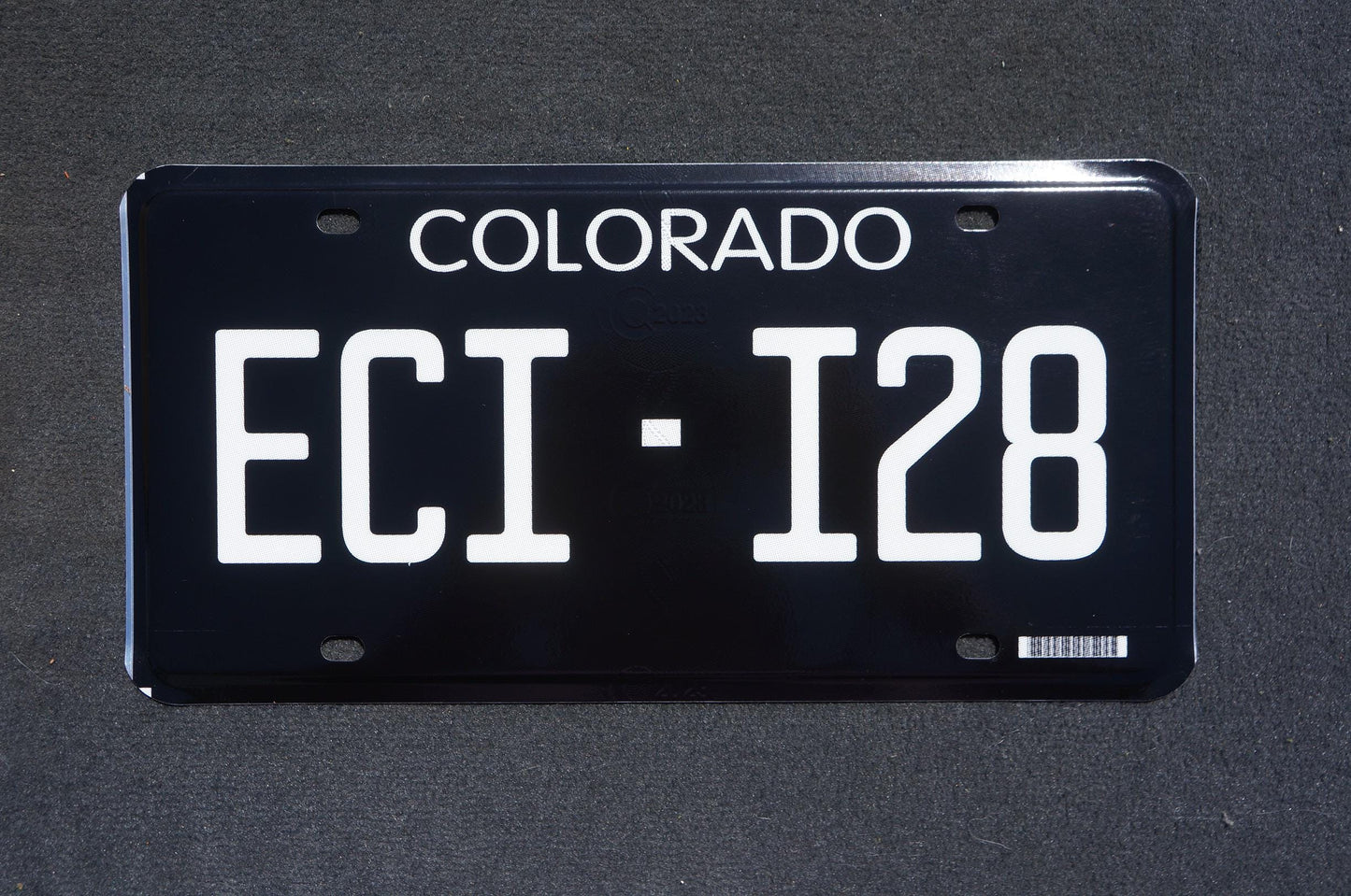 2023 Colorado NEW DESIGN Historic BLACK Blackout Flat License Plate