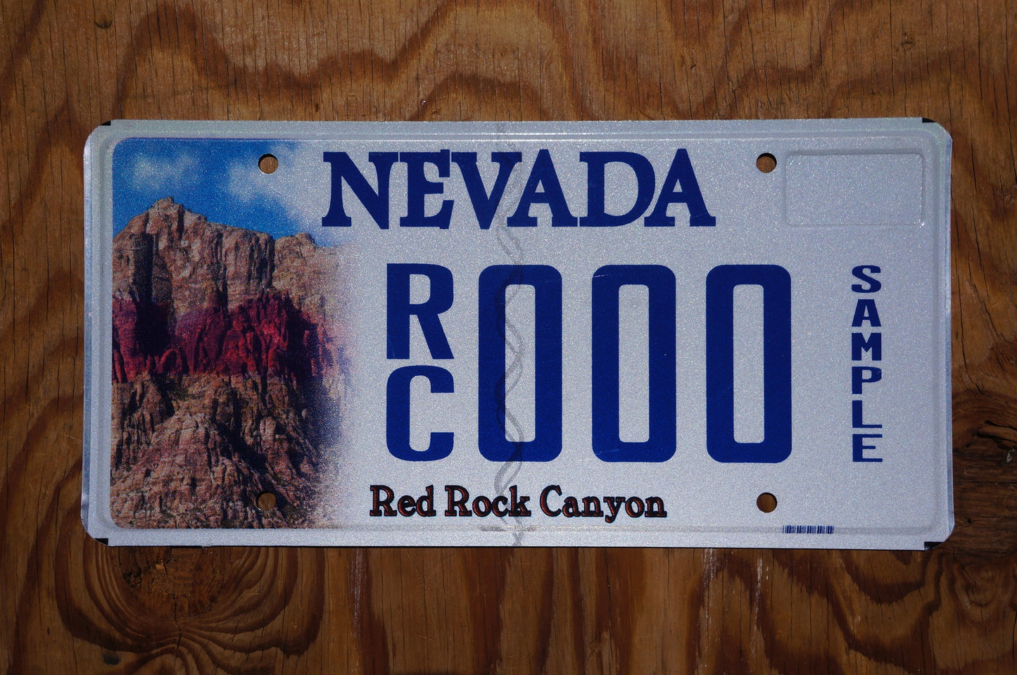 Nevada RED ROCK CANYON Sample License Plate