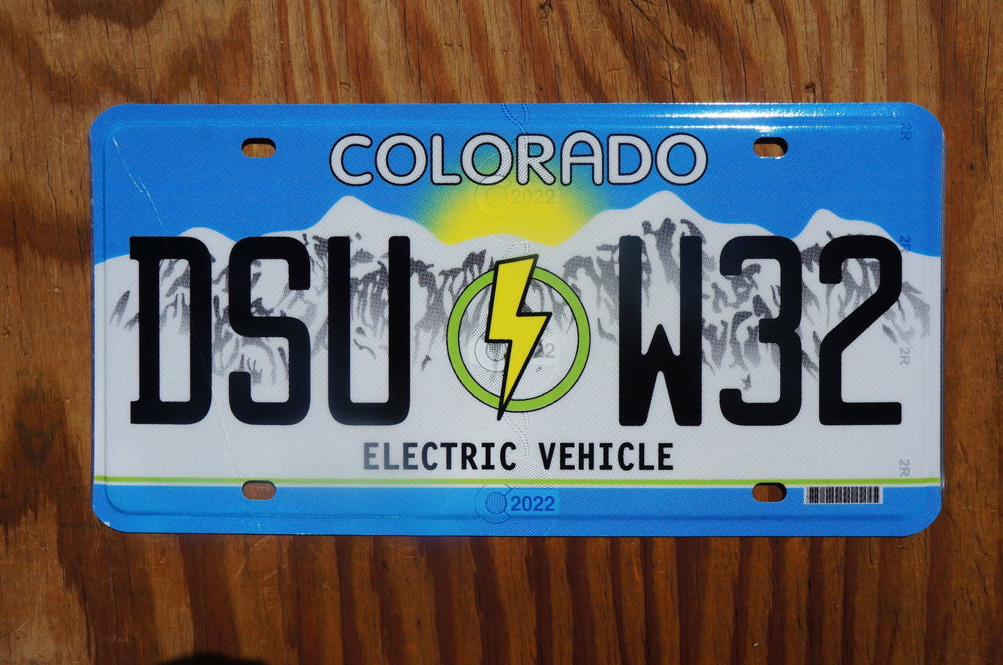 Colorado ELECTRIC VEHICLE License Plate