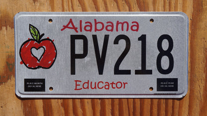 Alabama EDUCATOR APPLE License Plate