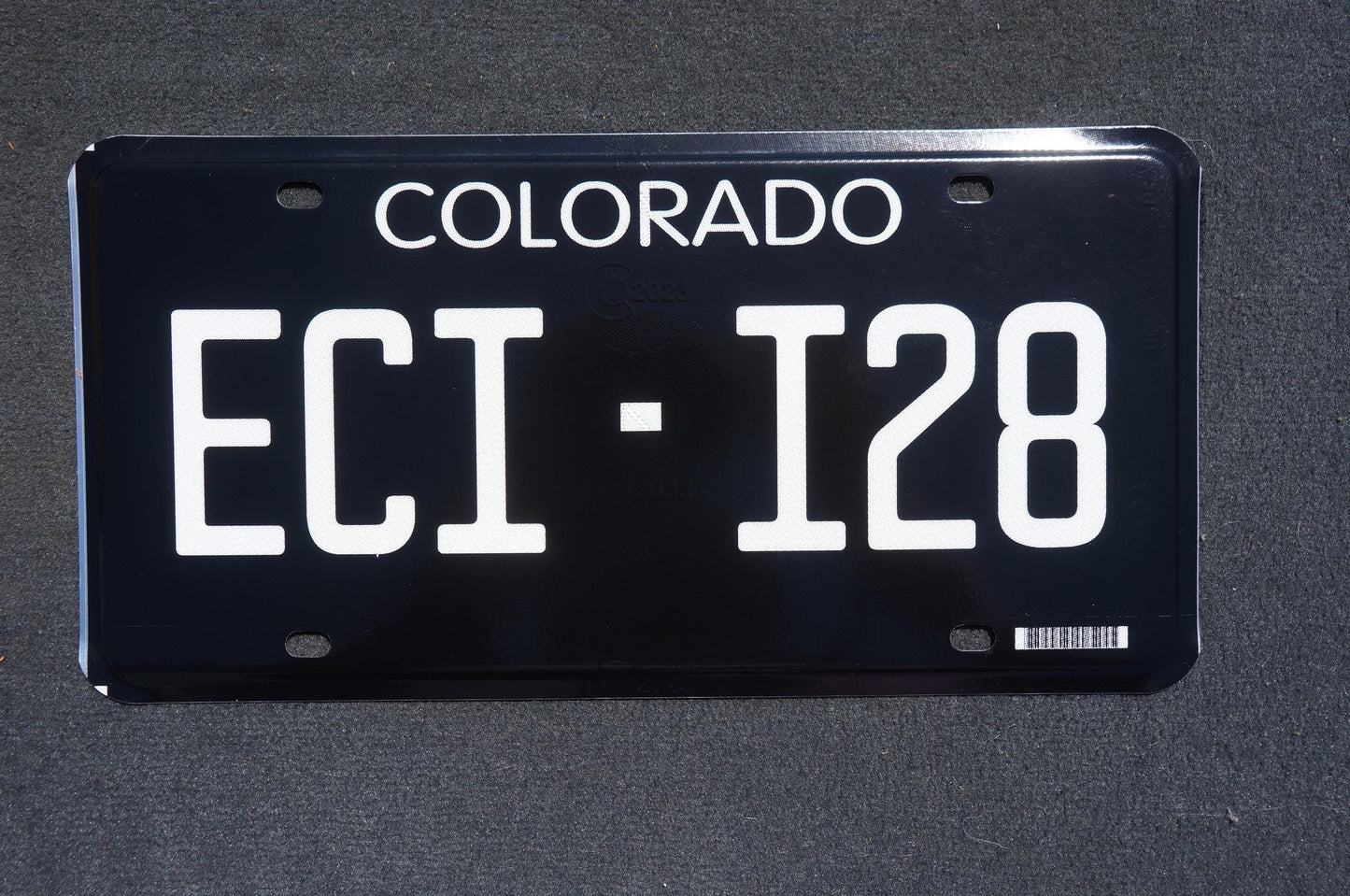 2023 Colorado NEW DESIGN Historic BLACK Blackout Flat License Plate