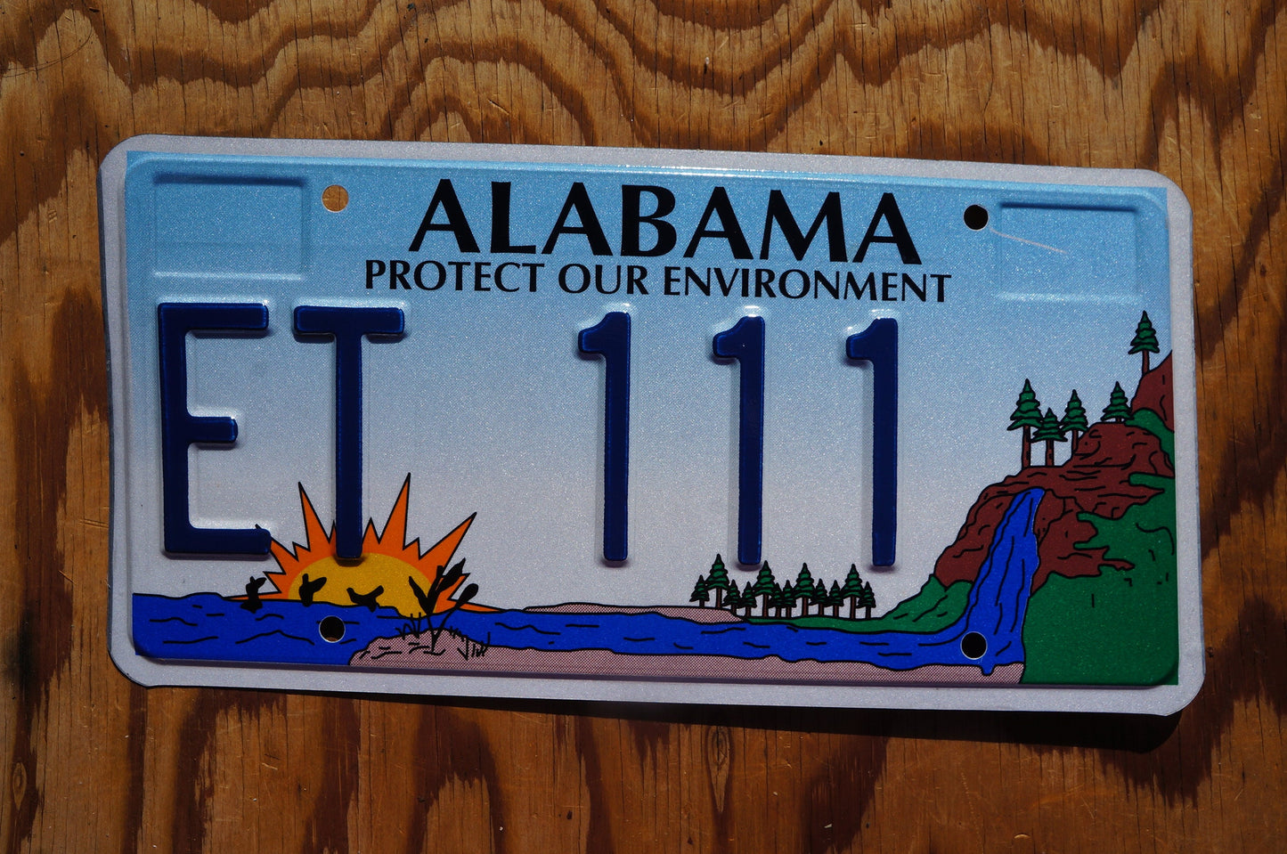 Alabama 'Protect Our Environment' Graphic License Plate ET111