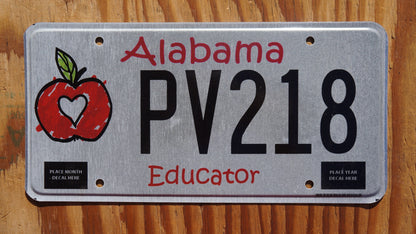 Alabama EDUCATOR APPLE License Plate