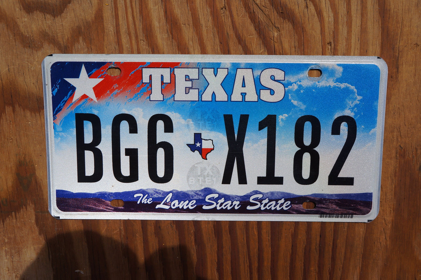 One or More - Texas License Plate Colorful Design Lone Star