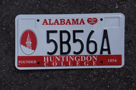 Alabama HUNTINGDON COLLEGE License Plate