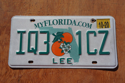 2020 Florida LEE County Double Oranges License Plate