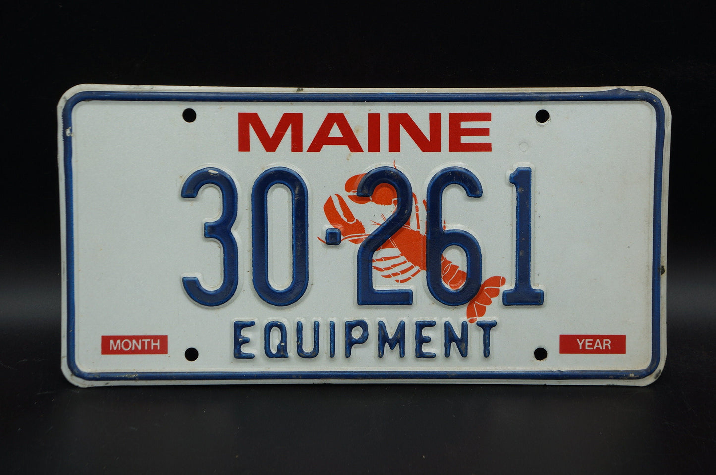 1995 Maine LOBSTER EQUIPMENT License Plate - Vacationland