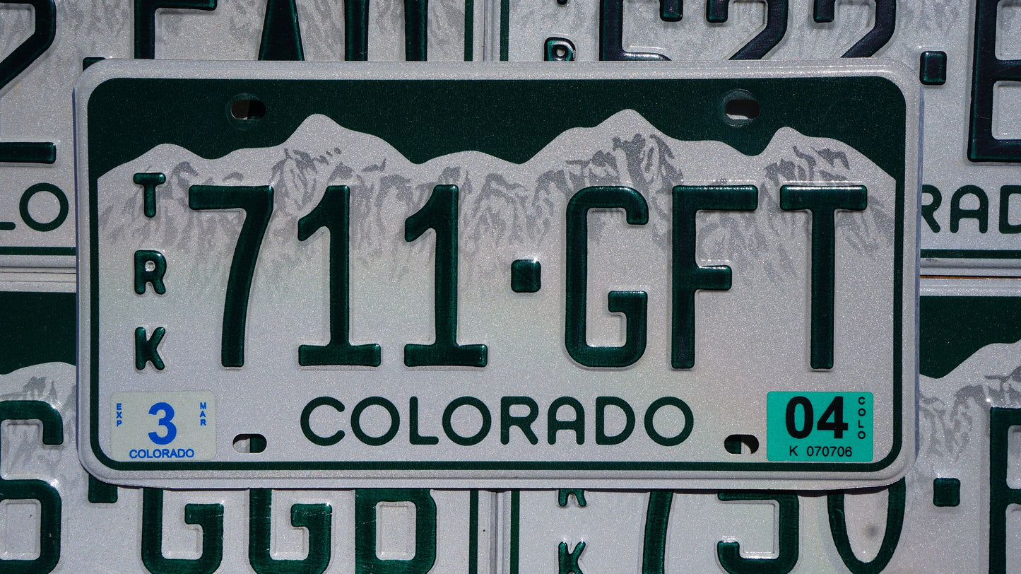 One or More - COLORADO Truck SNOW MOUNTAINS License Plate