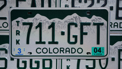 One or More - COLORADO Truck SNOW MOUNTAINS License Plate