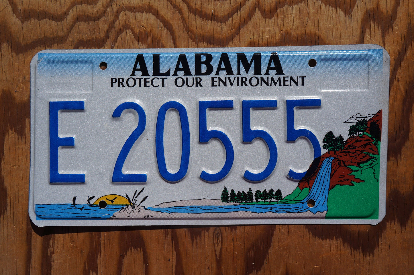 Alabama License Plate: Protect Our Environment Graphic, E20555