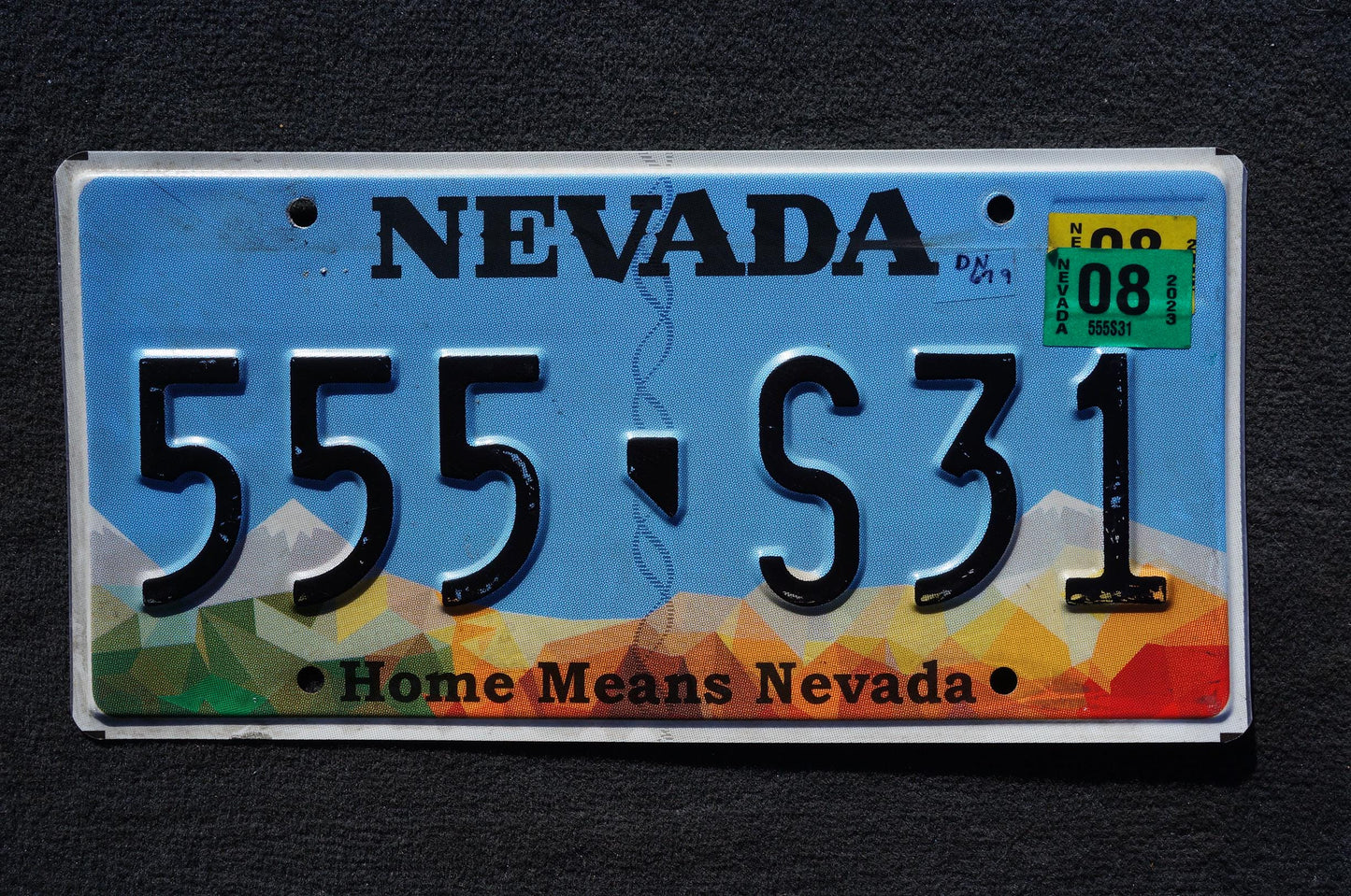 Nevada License Plate # 555 - S31