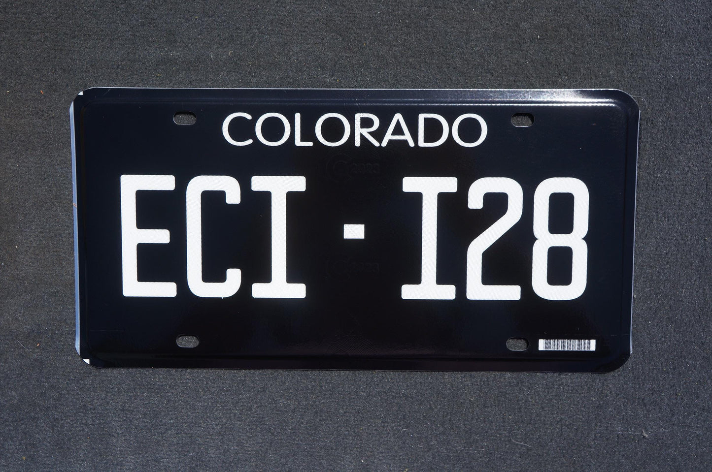 2023 Colorado NEW DESIGN Historic BLACK Blackout Flat License Plate