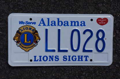 Alabama LIONS SIGHT License Plate