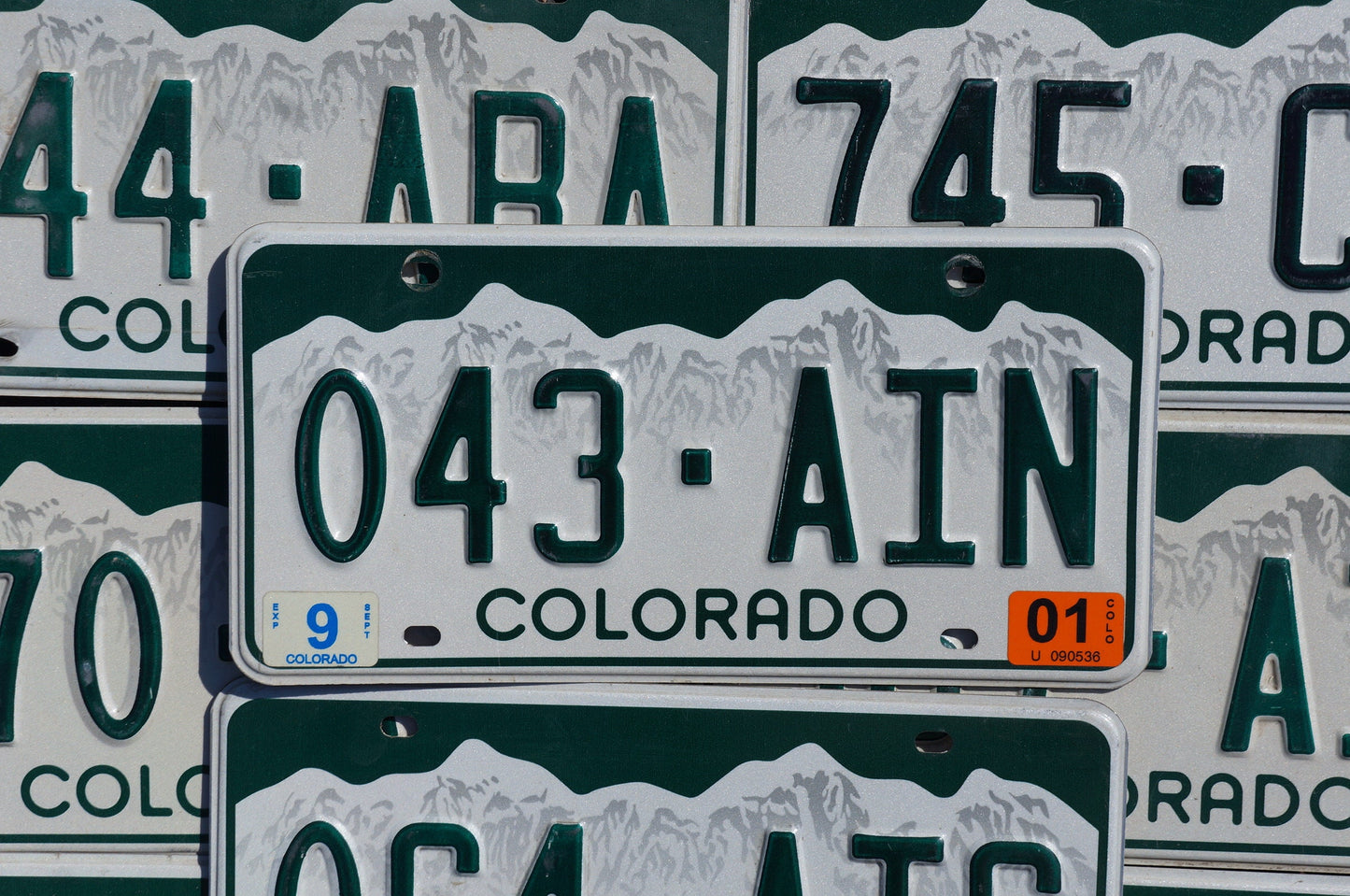 One or More - COLORADO SNOW MOUNTAINS License Plate