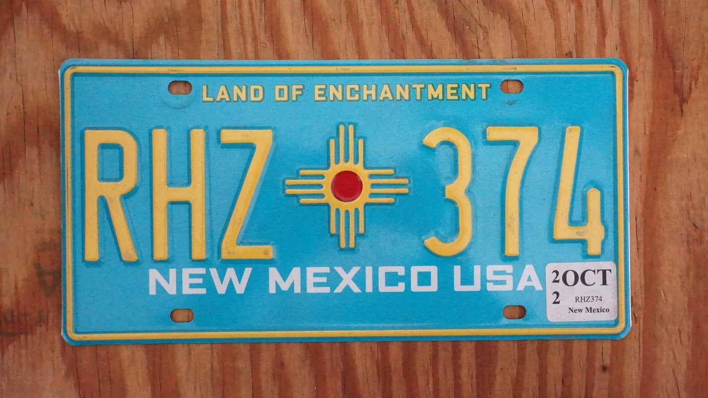One or More - New Mexico Turquoise  Blue Aqua License Plate