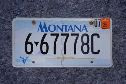 Montana License Plate # 6 - 67778C