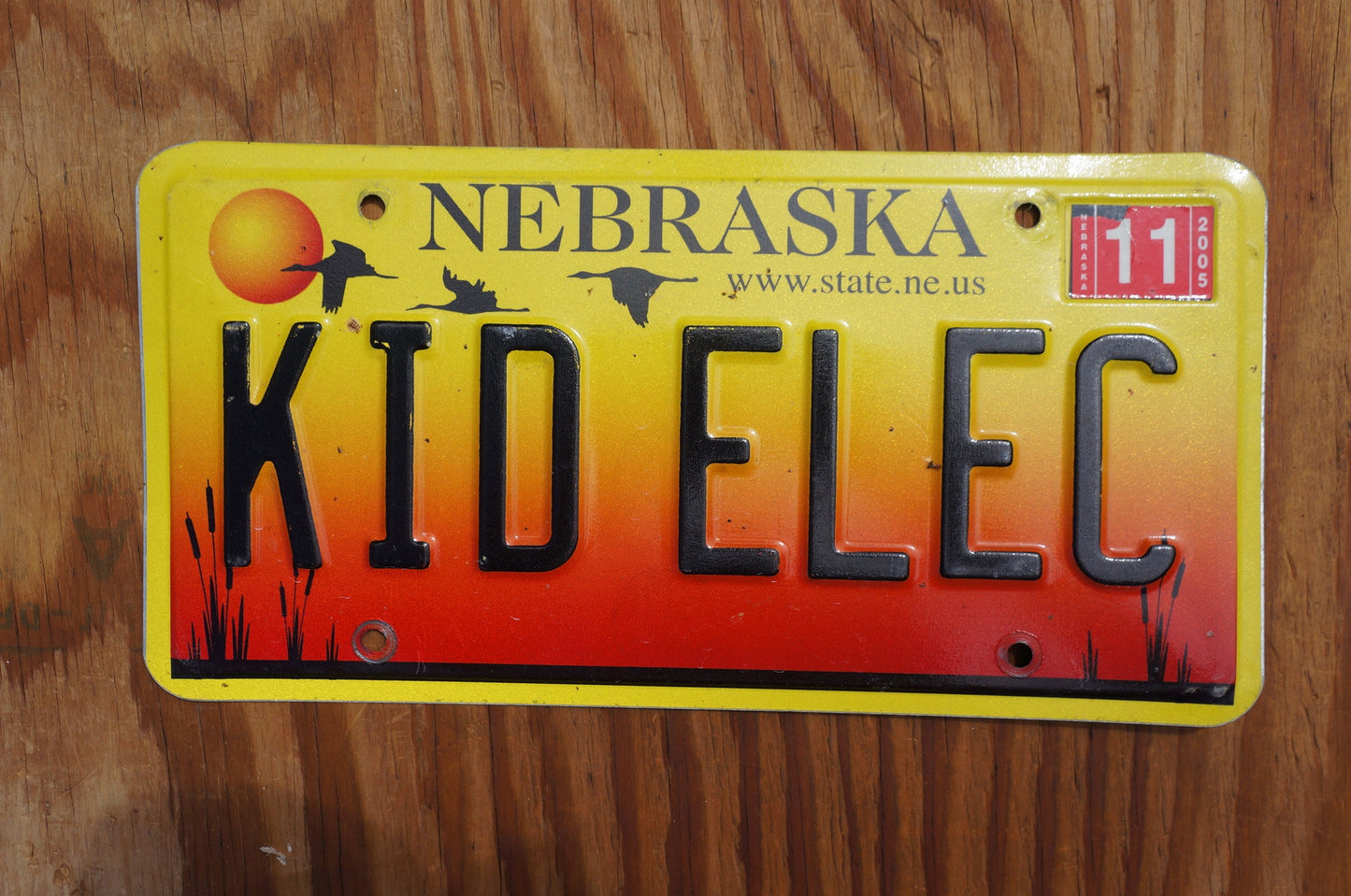 2005 Nebraska Vanity KID ELEC License Plate