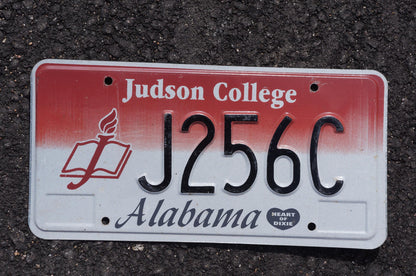 Alabama Judson College License Plate