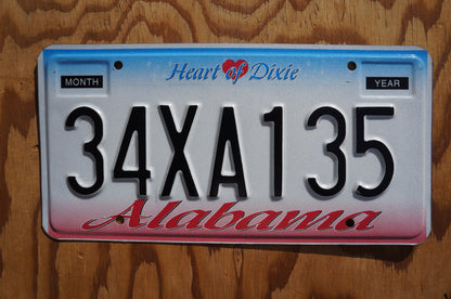 One or More - ALABAMA Heart of Dixie License Plate