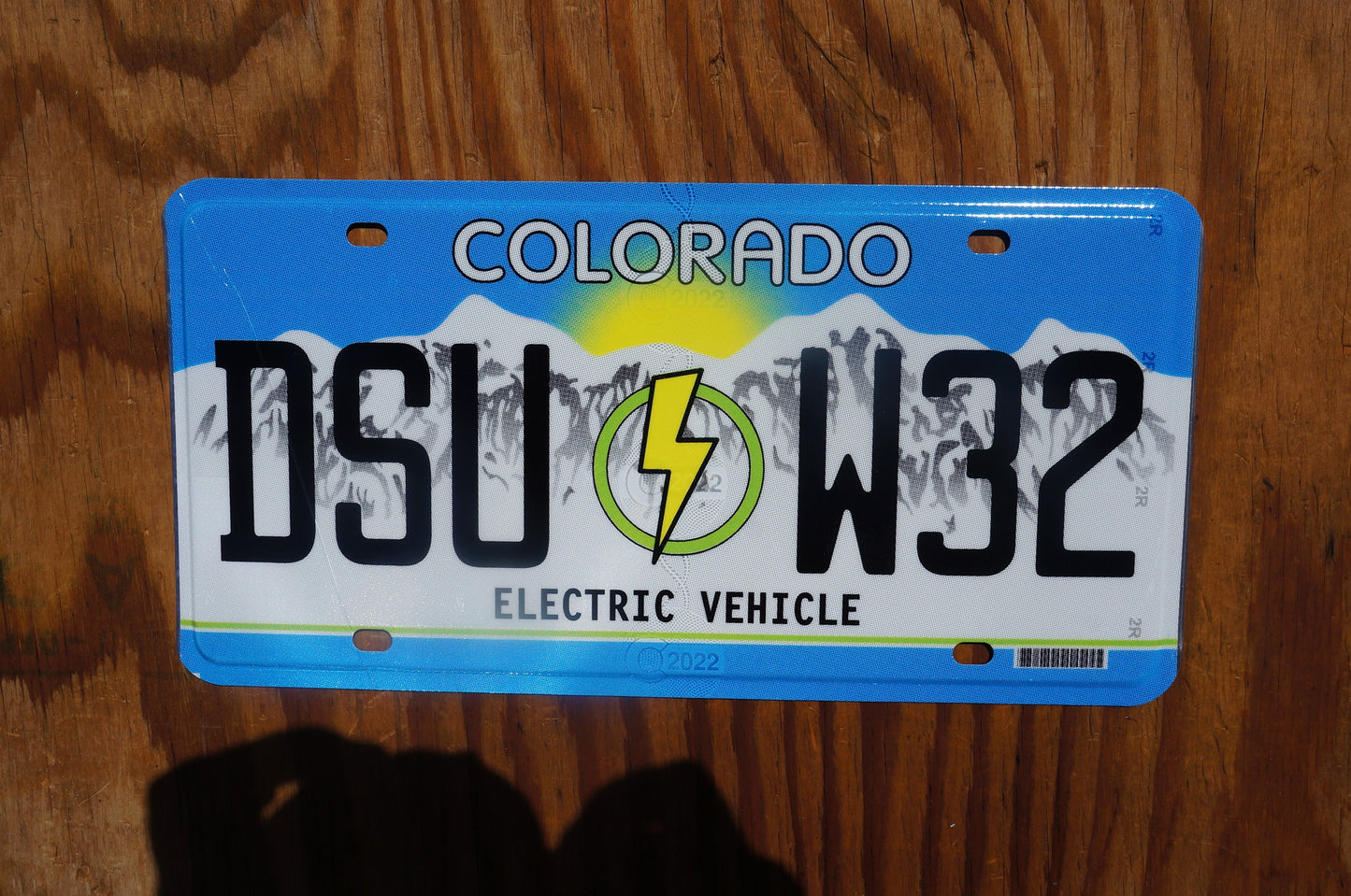 Colorado ELECTRIC VEHICLE License Plate