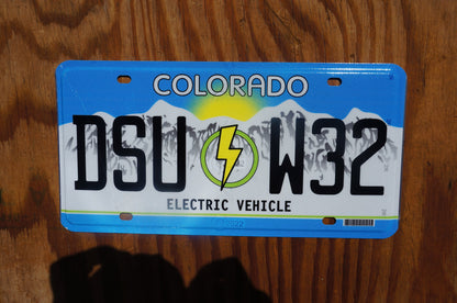Colorado ELECTRIC VEHICLE License Plate