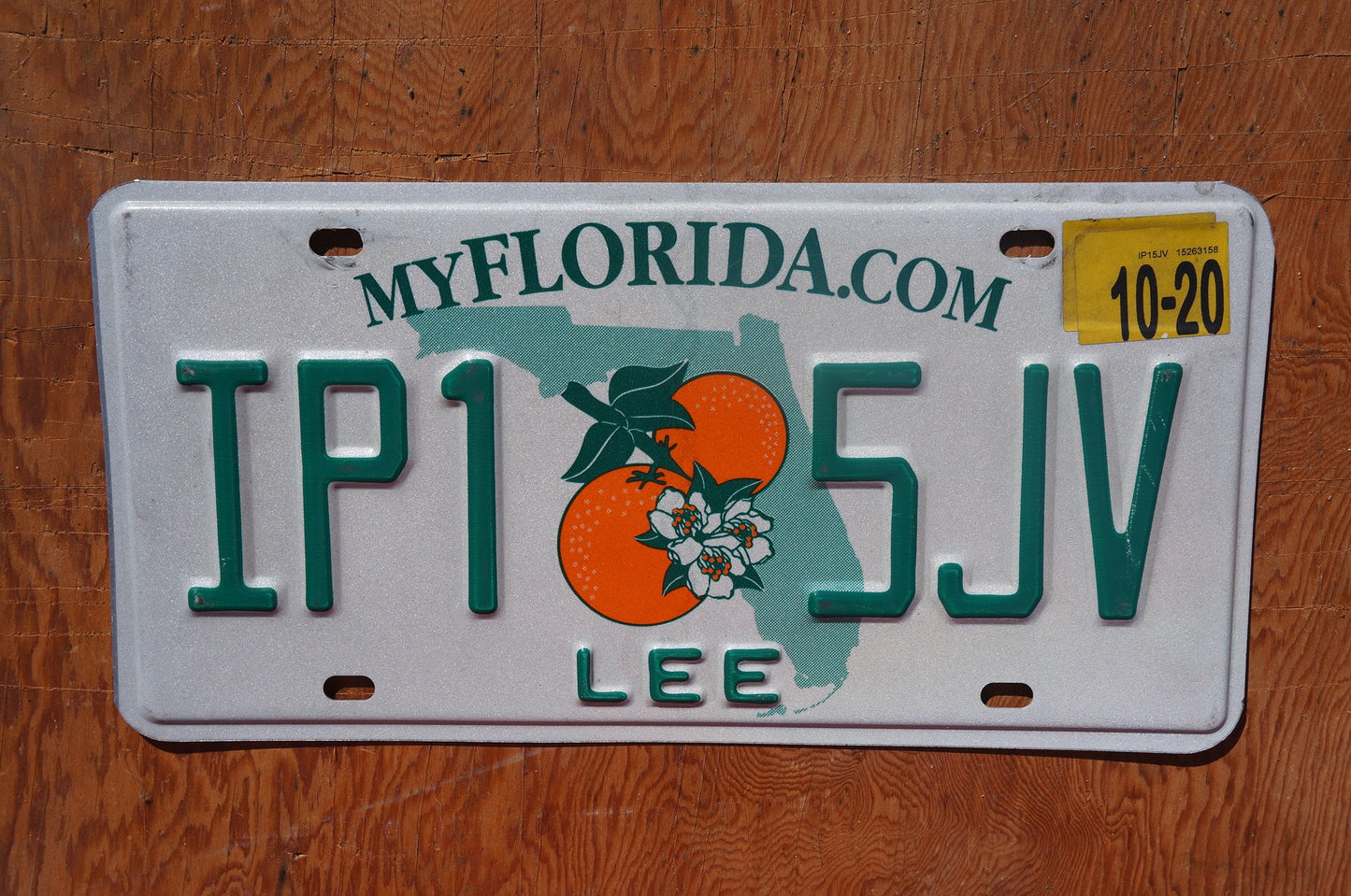2020 Florida LEE County Double Oranges License Plate
