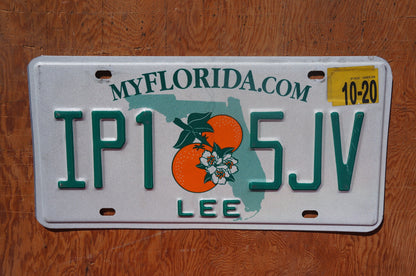 2020 Florida LEE County Double Oranges License Plate