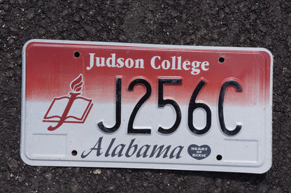 Alabama Judson College License Plate