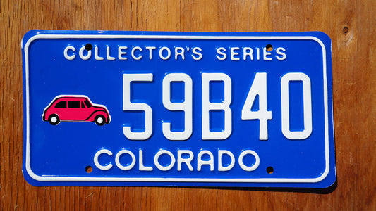 COLORADO LICENSE PLATE - COLLECTOR'S SERIES BLUE License Plates Tags Random #