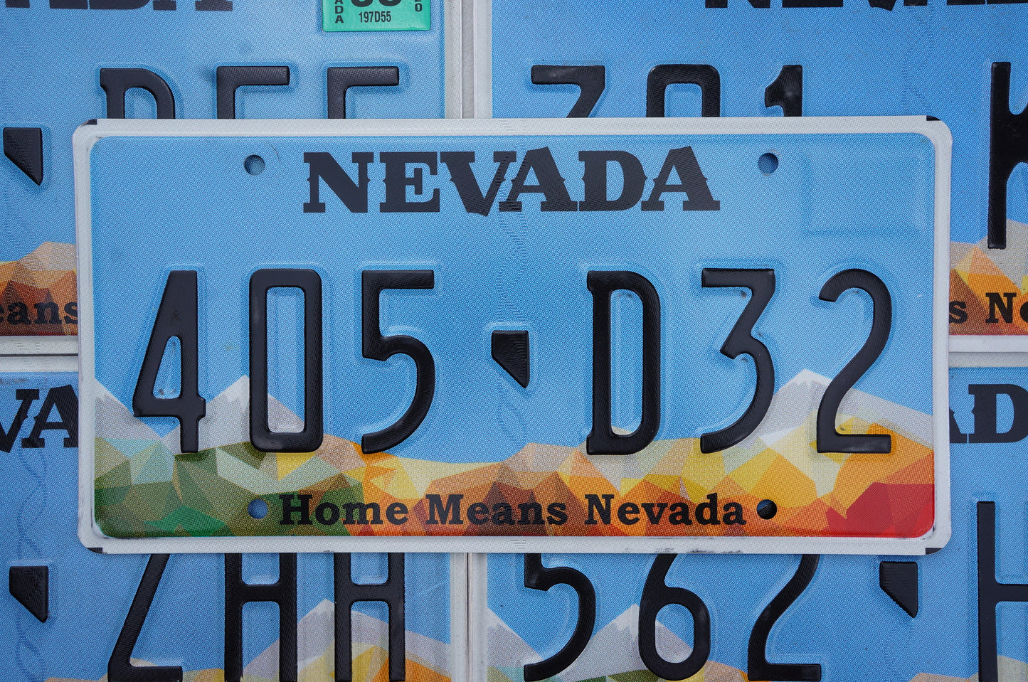 NEVADA LICENSE PLATE - HOME MEANS NEVADA Blue License Plate Tags Random #