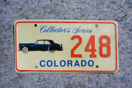 Colorado 1975-1984 Collector's Series License Plate Antique Vehicle Classic Car # 248