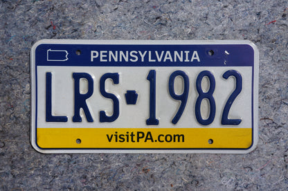 Pennsylvania License Plate # LRS - 1982