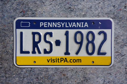 Pennsylvania License Plate # LRS - 1982