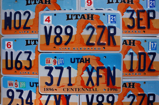 UTAH LICENSE PLATE - ARCHES Graphic License Plates Good Tags