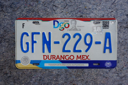 2018 DURANGO MEXICO License Plate
