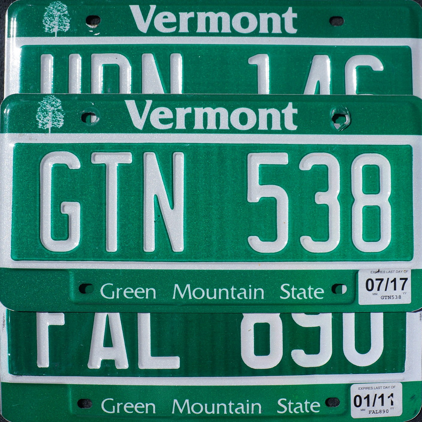 VERMONT LICENSE PLATES Green Mountain State License Plate Tags Random #