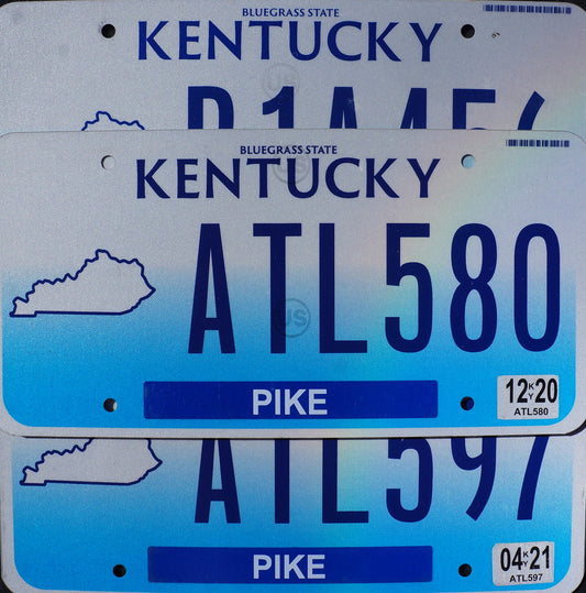 KENTUCKY LICENSE PLATES - Bluegrass State Flat License Plate Tags Random #