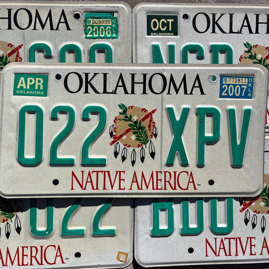 OKLAHOMA LICENSE PLATES - DREAM CATCHER Graphic License Plate - Native America