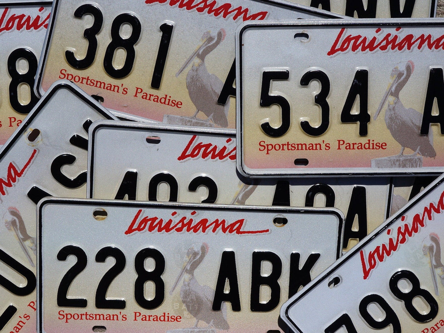 ONE or More Louisiana State PELICAN License Plate - Good+ Condition