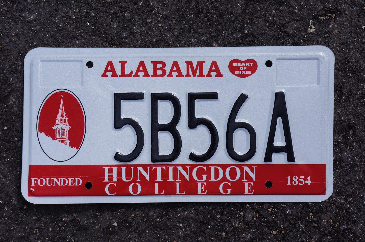 Alabama HUNTINGDON COLLEGE License Plate