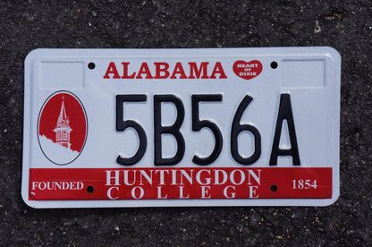 Alabama HUNTINGDON COLLEGE License Plate