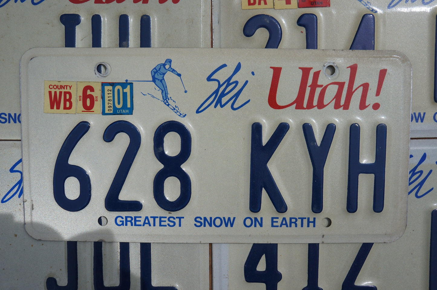 One or More - SKI UTAH! License Plate - Greatest Snow On Earth