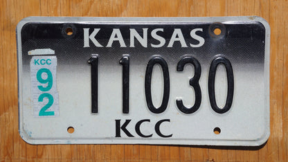 1992 Kansas Commodity Commission KCC License Plate # 11030